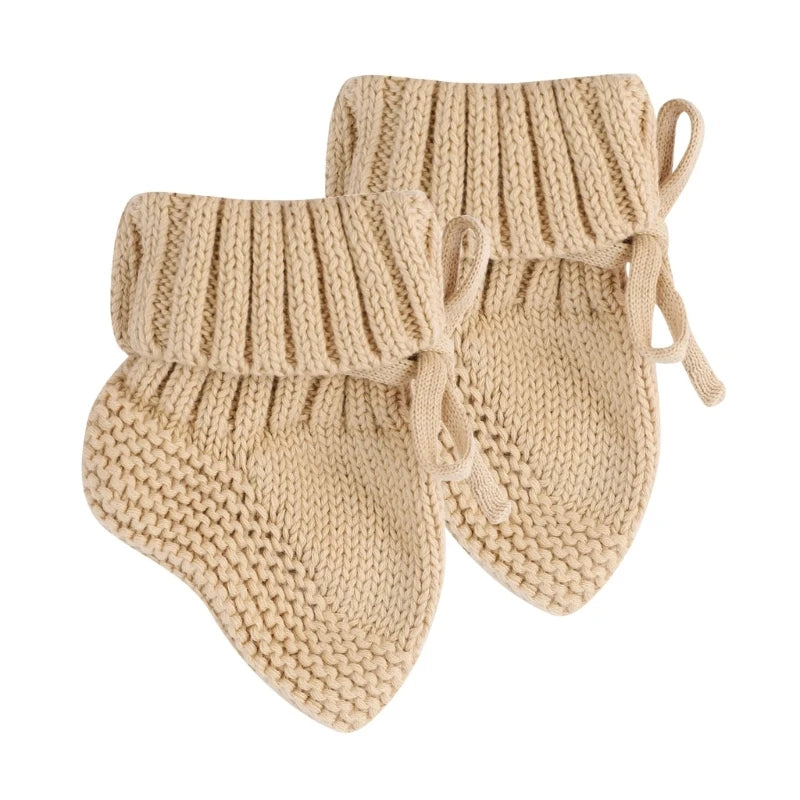 Comfortable Knitted Baby Socks Warmth Learn to Walking Shoes for Newborns, Unisex Warm Socks for Autumn/Winter 2024