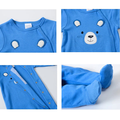 KAVKAS Baby Cotton Rompers – Cartoon Jumpsuit Set 0–12 Months