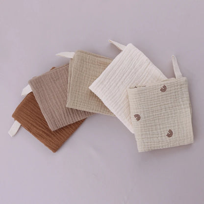 5-Pack Gauze Baby Burp Cloths – Soft Absorbent Towels