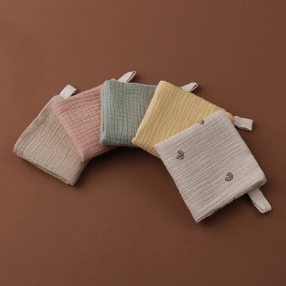 5-Pack Gauze Baby Burp Cloths – Soft Absorbent Towels