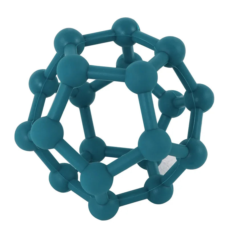 Food Safe Silicone Ball Teether - Portable Fidget Toy & Catch Ball for Newborns
