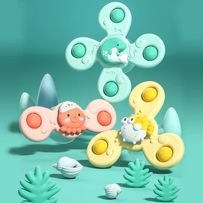 Montessori Suction Cup Bath Spinner – Baby Sensory Toy