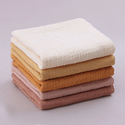 5-Pack Gauze Baby Burp Cloths – Soft Absorbent Towels
