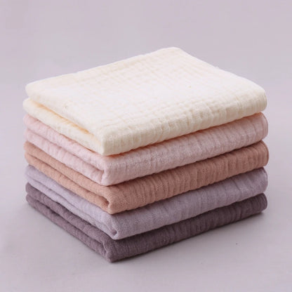 5-Pack Gauze Baby Burp Cloths – Soft Absorbent Towels
