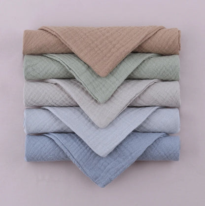 5-Pack Gauze Baby Burp Cloths – Soft Absorbent Towels