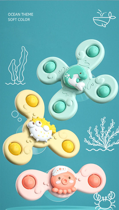 Montessori Suction Cup Bath Spinner – Baby Sensory Toy