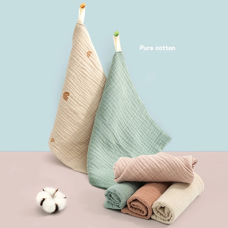 5 Soft Absorbent Gauze Newborn Burp Cloth Baby Saliva Towel Cotton Baby Bibs Handkerchief Nursing Towel Cuddle Cloth Baby Stuff
