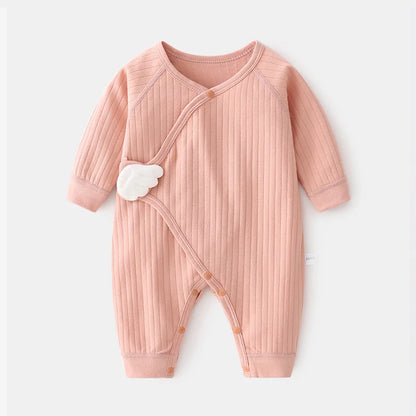 Long-Sleeve Baby Romper — Wing Detail