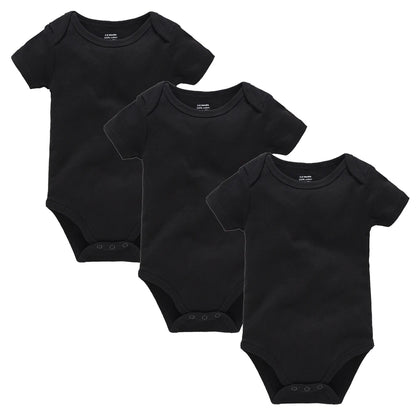 KAVKAS Cotton Baby Bodysuit – White Short-Sleeve 18–24M