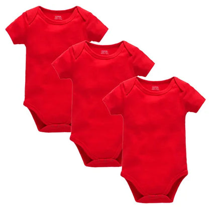 KAVKAS Cotton Baby Bodysuit – White Short-Sleeve 9–12M