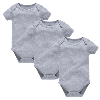 KAVKAS Cotton Baby Bodysuit – White Short-Sleeve 18–24M