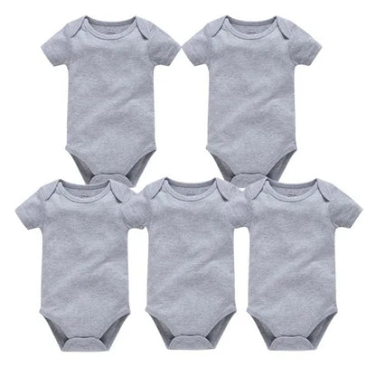 KAVKAS Cotton Baby Bodysuit – White Short-Sleeve 18–24M