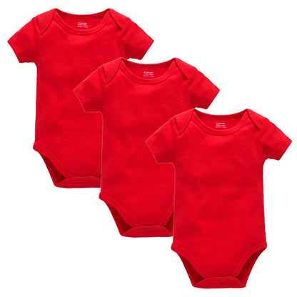 KAVKAS Cotton Baby Bodysuit – White Short-Sleeve 9–12M
