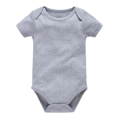 KAVKAS Cotton Baby Bodysuit – White Short-Sleeve 18–24M