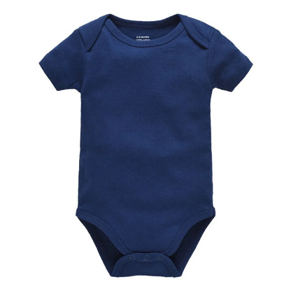 KAVKAS Cotton Baby Bodysuit – White Short-Sleeve 18–24M