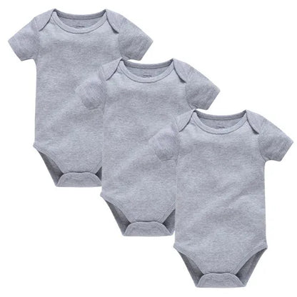 KAVKAS Cotton Baby Bodysuit – White Short-Sleeve 18–24M