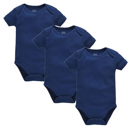 KAVKAS Cotton Baby Bodysuit – White Short-Sleeve 18–24M