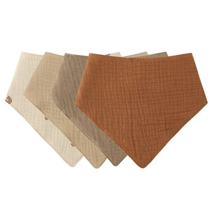 5-Pack Gauze Baby Burp Cloths – Soft Absorbent Towels