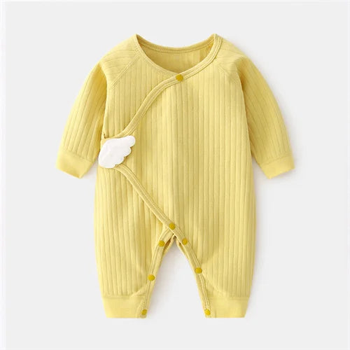 Long-Sleeve Baby Romper — Wing Detail