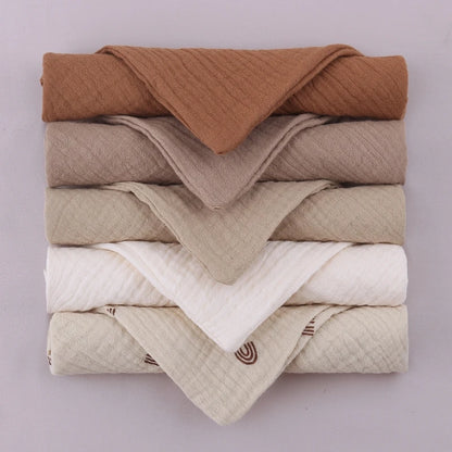 5-Pack Gauze Baby Burp Cloths – Soft Absorbent Towels