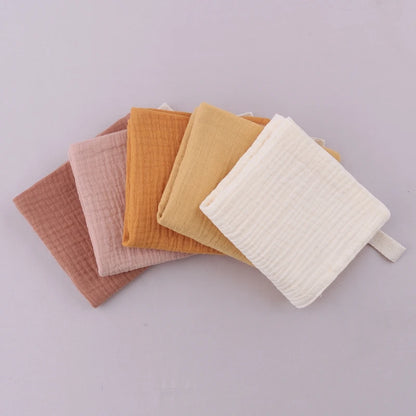 5-Pack Gauze Baby Burp Cloths – Soft Absorbent Towels