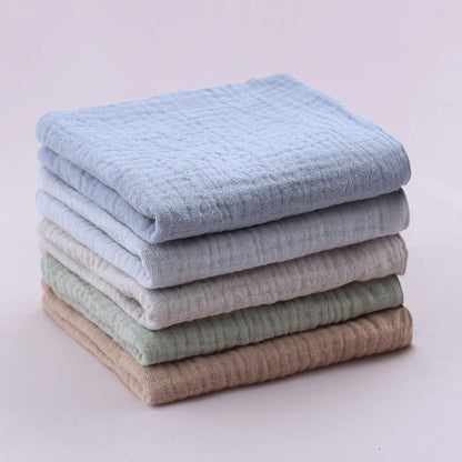 5-Pack Gauze Baby Burp Cloths – Soft Absorbent Towels
