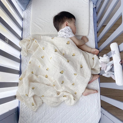 Cotton Bamboo Muslin Swaddle – 120 × 120 cm Baby Blanket