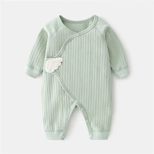 Long-Sleeve Baby Romper — Wing Detail