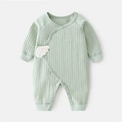 Long-Sleeve Baby Romper — Wing Detail