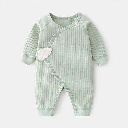 Long-Sleeve Baby Romper — Wing Detail