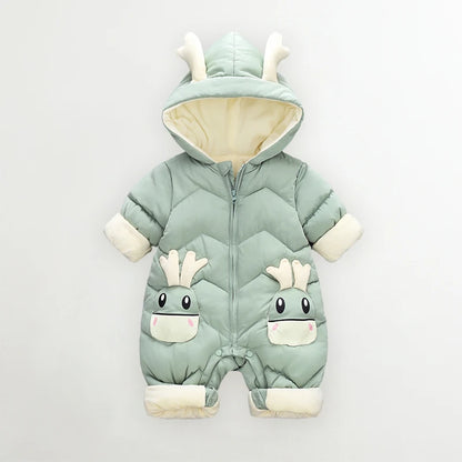 Warm Baby Snowsuit – Hooded Winter Jumpsuit 0–3 Years