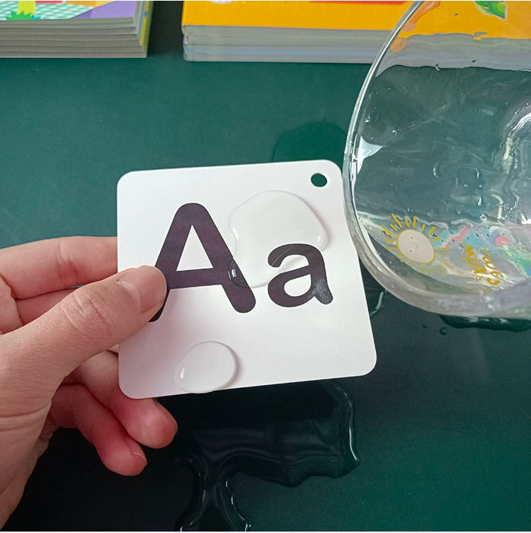 English Letter Word Cards - 26 Alphabet Learning Cards for Early Education