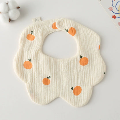 3-Pack Petal Baby Bibs – Cotton Gauze Feeding & Drool Set