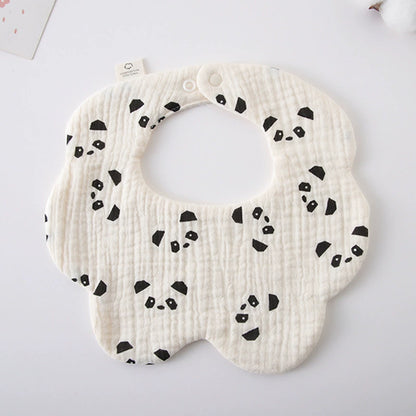 3-Pack Petal Baby Bibs – Cotton Gauze Feeding & Drool Set