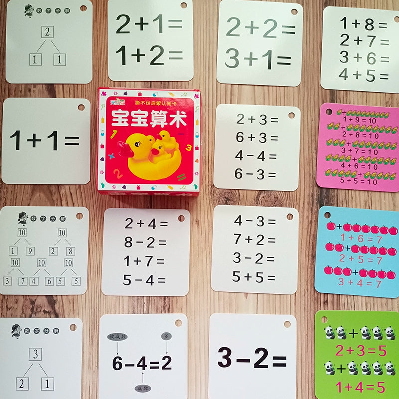 English Letter Word Cards - 26 Alphabet Learning Cards for Early Education