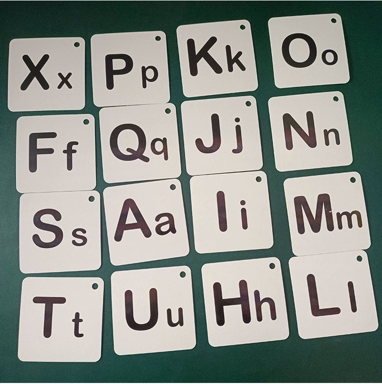 English Letter Word Cards - 26 Alphabet Learning Cards for Early Education