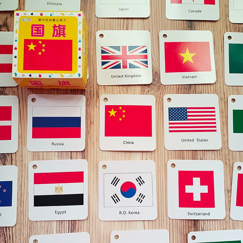 English Letter Word Cards - 26 Alphabet Learning Cards for Early Education