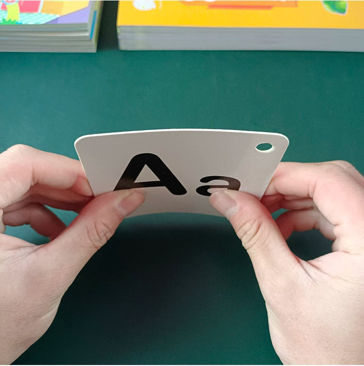 English Letter Word Cards - 26 Alphabet Learning Cards for Early Education