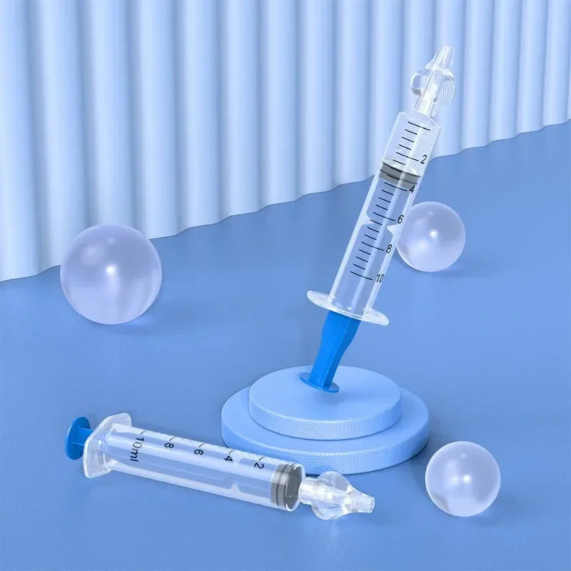 1/2/4/5/6/7PCS Silicone Baby Nasal Aspirator Syringe Baby Nose Cleaner Rhinitis Nasal Washer Irrigator Nose Washing for Children