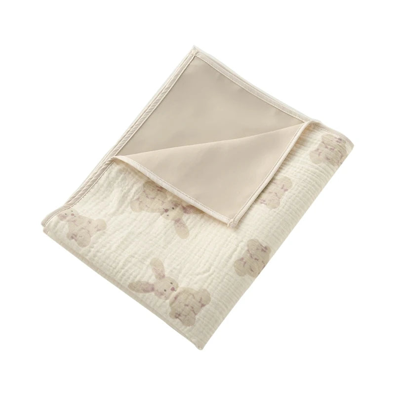 Portable Baby Diaper Table Protector - Reusable Waterproof Cotton Changing Pad