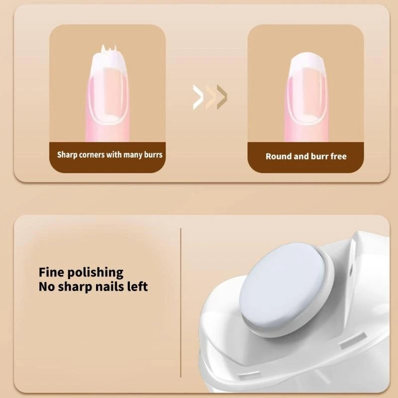 Automatic Electric Nail Grinder - USB Type-C Rechargeable Safe Baby & Kids Nail Trimmer