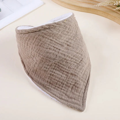 Cotton Baby Bandana Bib – Soft Feeding & Drool Scarf