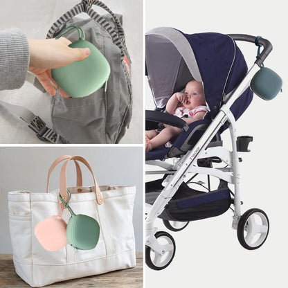 Silicone Pacifier Case – Portable Zipper Soother Holder