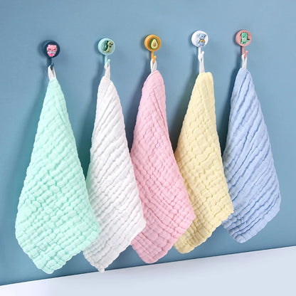 6-Layer Muslin Baby Towel – Soft Face & Burp Cloth