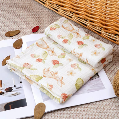 Kangobaby Cotton Muslin Blanket – Soft 80 × 80 cm Baby Towel