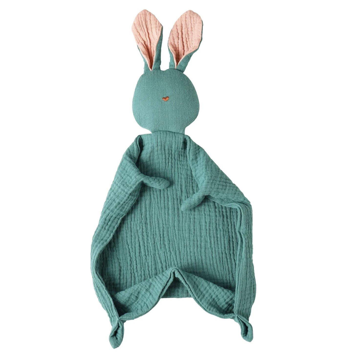 Baby Soothing Towel | 100% Muslin Cotton Comfort Blanket with Cute Bunny Design
