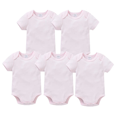 KAVKAS Cotton Baby Bodysuit – White Short-Sleeve 18–24M