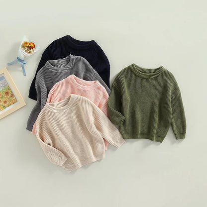 Baby Knit Sweater – Soft Long-Sleeve Pullover