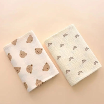 Cotton Muslin Baby Blanket – 100 × 100 cm