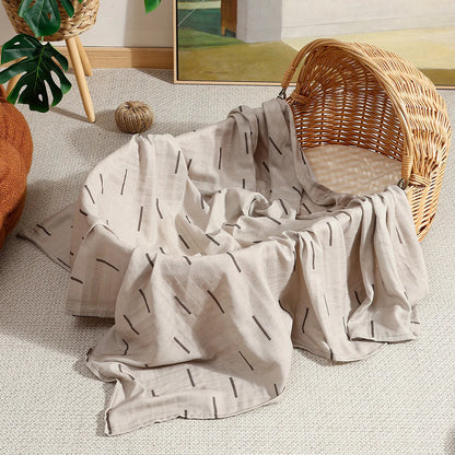 Kangobaby Cotton Muslin Swaddle Blanket & Bath Towel